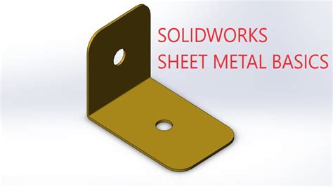 start sheet metal part solidworks|solidworks sheet metal basics.